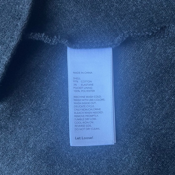 KATE SPADE SATURDAY The Good Times Short Sleeve Dark Gray Casual Cotton Dress - Picture 9 of 12